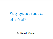 why get an annual physical